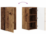 TV Cabinet Set Wall-mounted 2 pcs Old Wood Engineered Wood 3408977