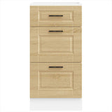 Kitchen Base Cabinet Porto Sonoma Oak Engineered Wood 854223