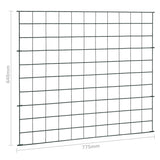 146102 Garden Fence Set 77,5x64 cm Green