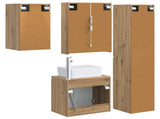 Bathroom Cabinet Set 5 pcs Artisan Oak 53 x 15.5 x 70 cm 3407334