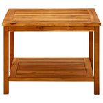 ZNTS Coffee Table 60x60x45 cm Solid Acacia Wood 316403