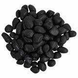 Polished Pebbles 25 kg Black 2-5 cm 3217191