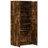 Shoe Cabinet Smoked Oak 80x39x178 cm Engineered Wood 3276676