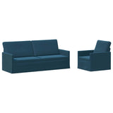 Sofa Set 2 pcs Blue Velvet 3433225