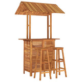 Garden Bar Set Brown Solid Acacia wood Medium Footrest 3116006