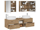 Bathroom Furniture Set 5 pcs Artisan Oak 3407094