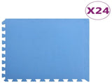 Floor Mats 24 pcs 8.64 EVA Foam Blue 92466