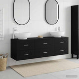 Bathroom Furniture Set 3 pcs Black 49.5 x 44.5 x 65 cm 3405892