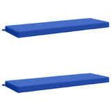 2-Piece Bench Cushions SOEST 2 pcs 100% Polyester Royal Blue 950273