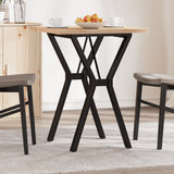 Dining Table Y-Frame 60x60x75.5 cm Solid Wood Pine and Steel 3282780