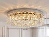 Crystal Chandeliers with 160 Crystal Pendants, 6-Light Ceiling Light for Living Bedroom Dining T3398P549935