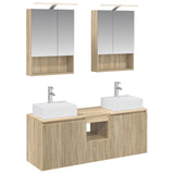 Bathroom Cabinet Set 5 pcs Sonoma Oak Engineered Wood 3406401