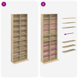 CD Cabinet Sonoma Oak 65 x 23.5 x 175 cm Engineered Wood 8012660