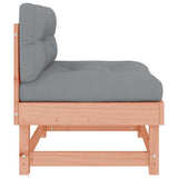 Middle Sofas with Cushions 2 pcs Solid Wood Douglas 825462