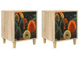 Bedside Cabinet BONN 2 pcs Sonoma Oak 36 x 33 x 60 cm 8007294