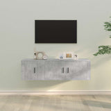 2 Piece TV Cabinet Set Concrete Grey Engineered Wood 3188426