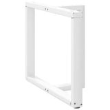 Dining Table Legs T-Shaped 2 pcs White 90x35x cm Steel 4013065
