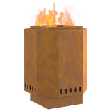 Smokeless Fire Pit Brown 38 x 38 x 51 cm Weathering Steel 858979