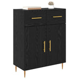 Sideboard Black Oak 69.5 x 34 x 90 cm Engineered Wood 882265