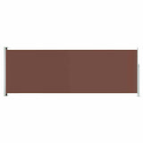 Patio Retractable Side Awning 220x600 cm Brown 317981