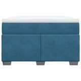 Box Spring Bed with Mattress Dark Blue 120x200 cm Velvet 3285279