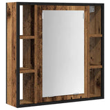 Bathroom Furniture Set with Shelf 2 pcs Brown Engineered wood 3332499