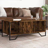 Coffee Table Smoked Oak 100x51x40 cm Engineered Wood 848491