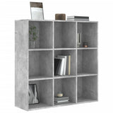 Bookcase Concrete grey Engineered wood Medium Storage Bookcase 801129