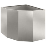 Corner Planter Silver 60 x 60 x 50 cm Stainless steel 883665
