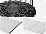Lawn Edging 20 m x 20 cm Galvanised Steel Silver 42030205