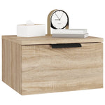 ZNTS Wall-mounted Bedside Cabinets 2 pcs Sonoma Oak 34x30x20 cm 811383