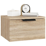 ZNTS Wall-mounted Bedside Cabinets 2 pcs Sonoma Oak 34x30x20 cm 811383