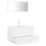 ZNTS Bathroom Furniture Set White Engineered Wood 3071684