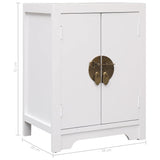 ZNTS Bedside Cabinet White 38x28x52 cm Paulownia Wood 284073