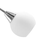 Ceiling Lamp with Ceramic Shades for 5 E14 Bulbs White Bowl 289237