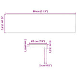 Window Sills 2 pcs Light Brown 80x20x2 cm Solid Wood Oak 4009134