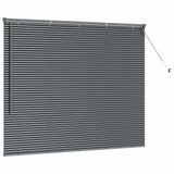 Venetian Blinds Manual Dark Grey 130 x 155 cm Aluminium 42006058