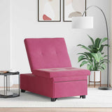 Sofa Bed Wine Red 194 x 67 x 82 cm Velvet 42008599