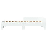 Bed Frame with Headboard White 80 x 200 cm Engineered Wood 8009035