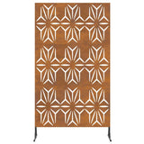 Privacy Screen 100 x 50 x 180 cm Weathering Steel Rusty 868590
