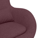 Egg Chair Purple 63 x 73 x 90 cm Fabric 42002740