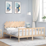 Bed Frame without Mattress 160x200 cm Solid Wood Pine 3193476