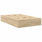 Storage Bed Frame with Drawer Sonoma Oak 120 cm Engineered Wood 3335631