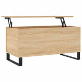 Coffee Table Sonoma Oak 90x44.5x45 cm Engineered Wood 830983