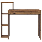 Desk with Shelf Old Wood 100 x 40 x 90 cm Engineered Wood 869320