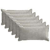 Cushion Cover 6 pcs HOUTEN Light Grey 40 x 70 cm 917855