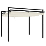 Garden Gazebo with Retractable Roof Cream 3x3 m Aluminium 4003968