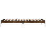 Bed Frame Smoke Oak 80 x 200 cm Engineered Wood 8009127