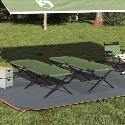 Folding Camping Bed Folding Manual Amy yellow Oxford fabric 42003196