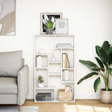 Bookcase White 72x20x120,5 cm Engineered Wood 858156